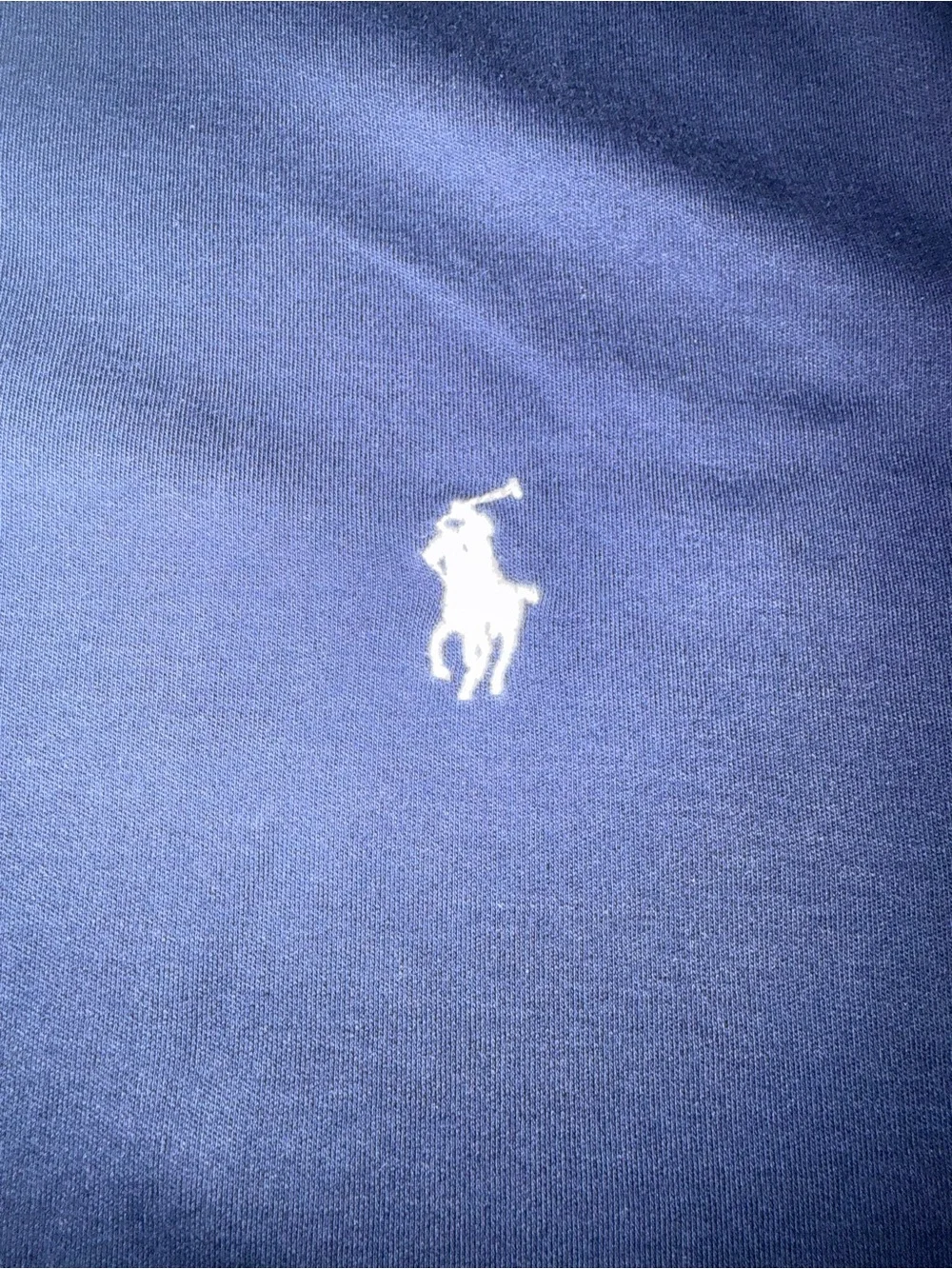 Ralph Lauren Navy Polo Shirt with White Pony Logo